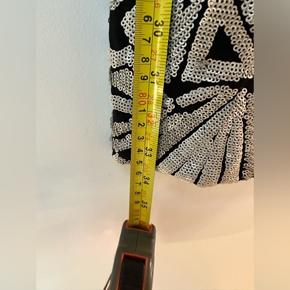 Dress the Population sequinned pattern bodycon dress with scoop back size Xs - Picture 8 of 9